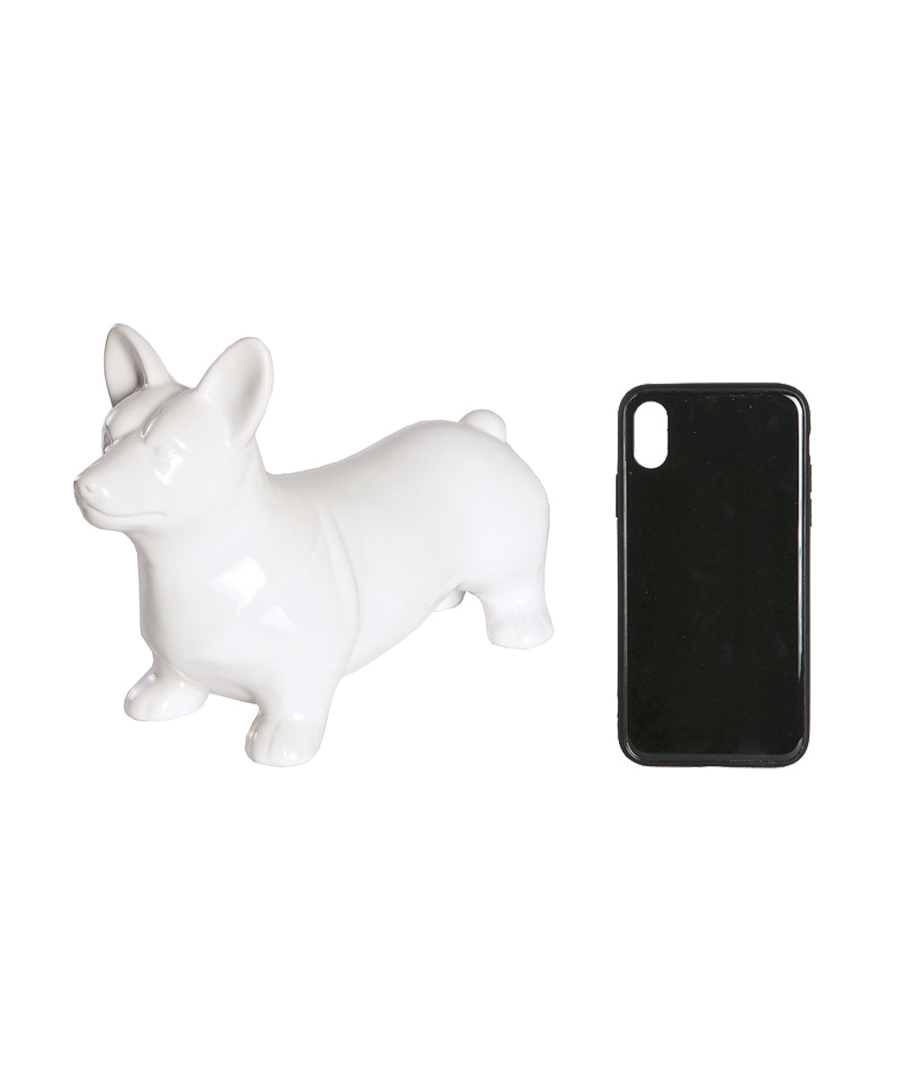 Standing Corgi Ceramic Pet Statue