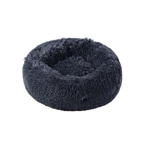 1 Piece Round Fluffy Plush Cat Bed, Comfy Pet Sleeping Bed, Autumn and Winter Warm Pet Bed, Dog & Cat Furniture, Pet Supplies