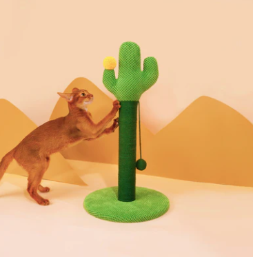 【ZEZE】Desert Cactus Woven Rope Cat Scratcher