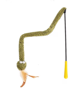 【ZEZE】 Lovely & Delicate Forest Snake Tease Wand Cat Toy