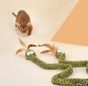 【ZEZE】 Lovely & Delicate Forest Snake Tease Wand Cat Toy