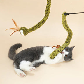 [W-PETZONE]-Rattlesnake Cat Teaser