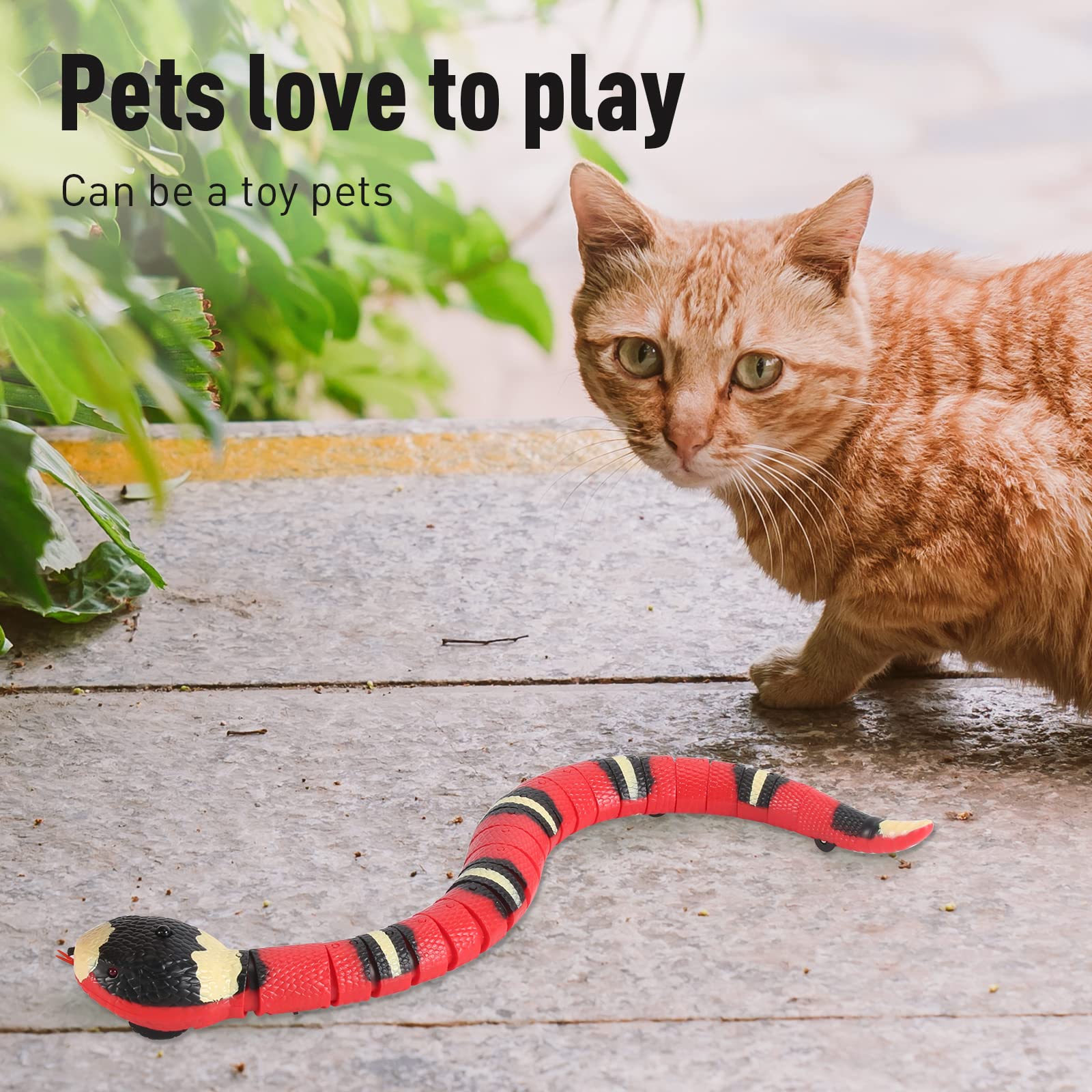 Pet cat toy electric simulation obstacle avoidance snake