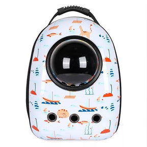 1 Piece Portable Pet Carrier Bag, Breathable Space Capsule Design Cat Backpack, Pet Travel Bag For Outdoor
