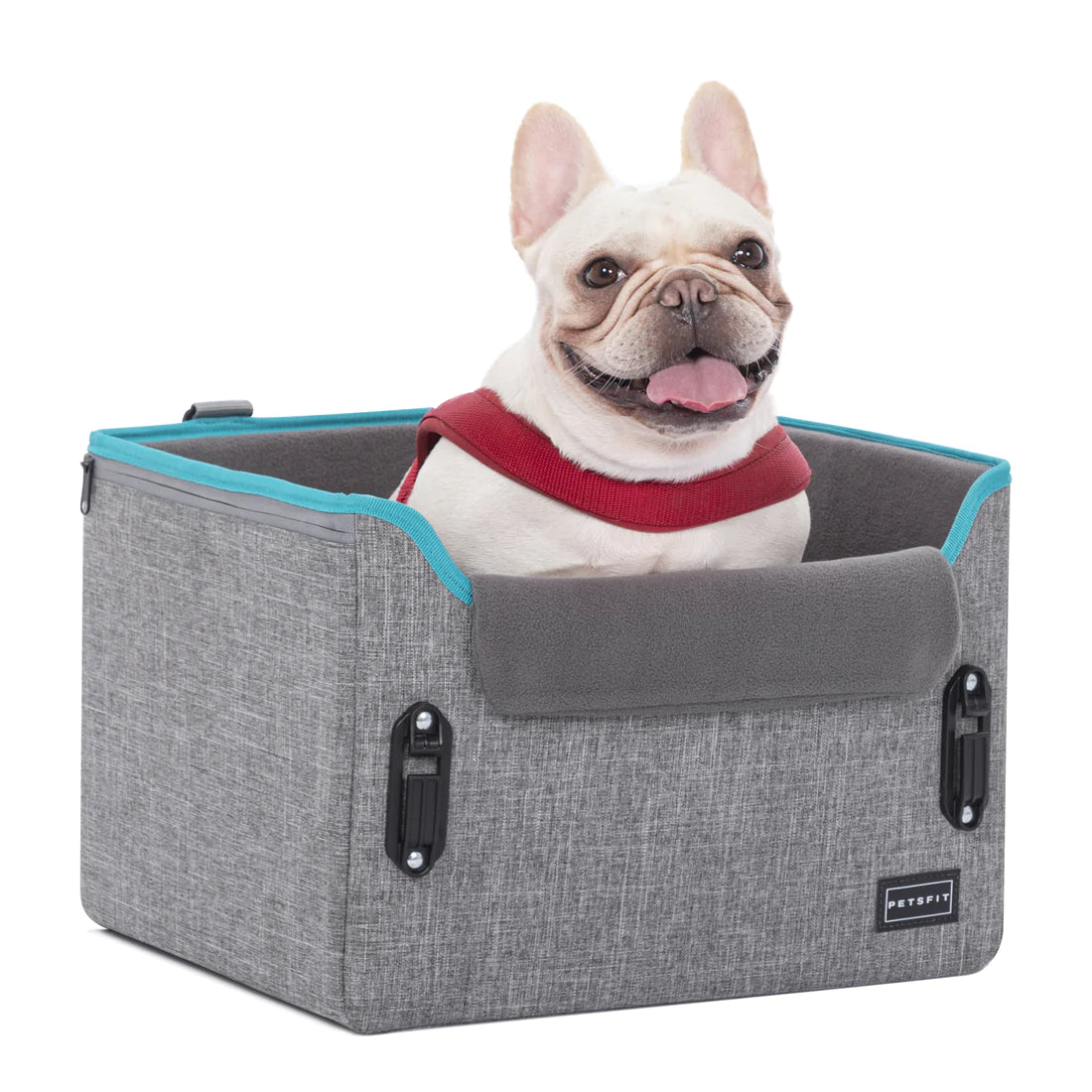 [Petsfit]Dog Car Seats for Small Dogs Puppy Stable Pet Car Seat(S-Grey)