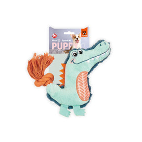 【FOFOS】- Puppy Plush & Rope Toy Alligator