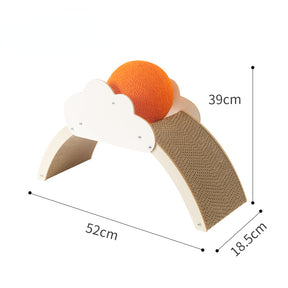 1 Piece Cat Scratcher Toy, Arch Bridge & Ball Teaser Toy, Arch Bridge Cat Grip Plate, Boredom Relief Cat Toy For Cats