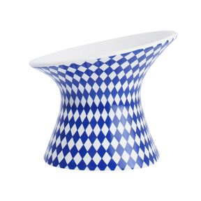 [W-petzone]-Rhombus Ceramic Pet Feeder Bowl