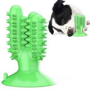 1 Piece Dog Chew Toys for Aggressive Chewers, Durable Rubber Cactus Tough Toys for Training and Cleaning Teeth, Interactive Dog Toys for Small/Medium/Large Dog