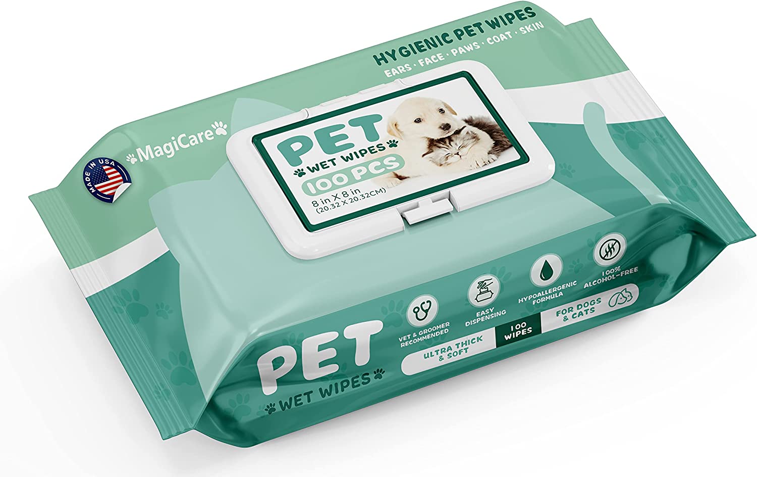 Magicare Pet Wipes- made in USA
