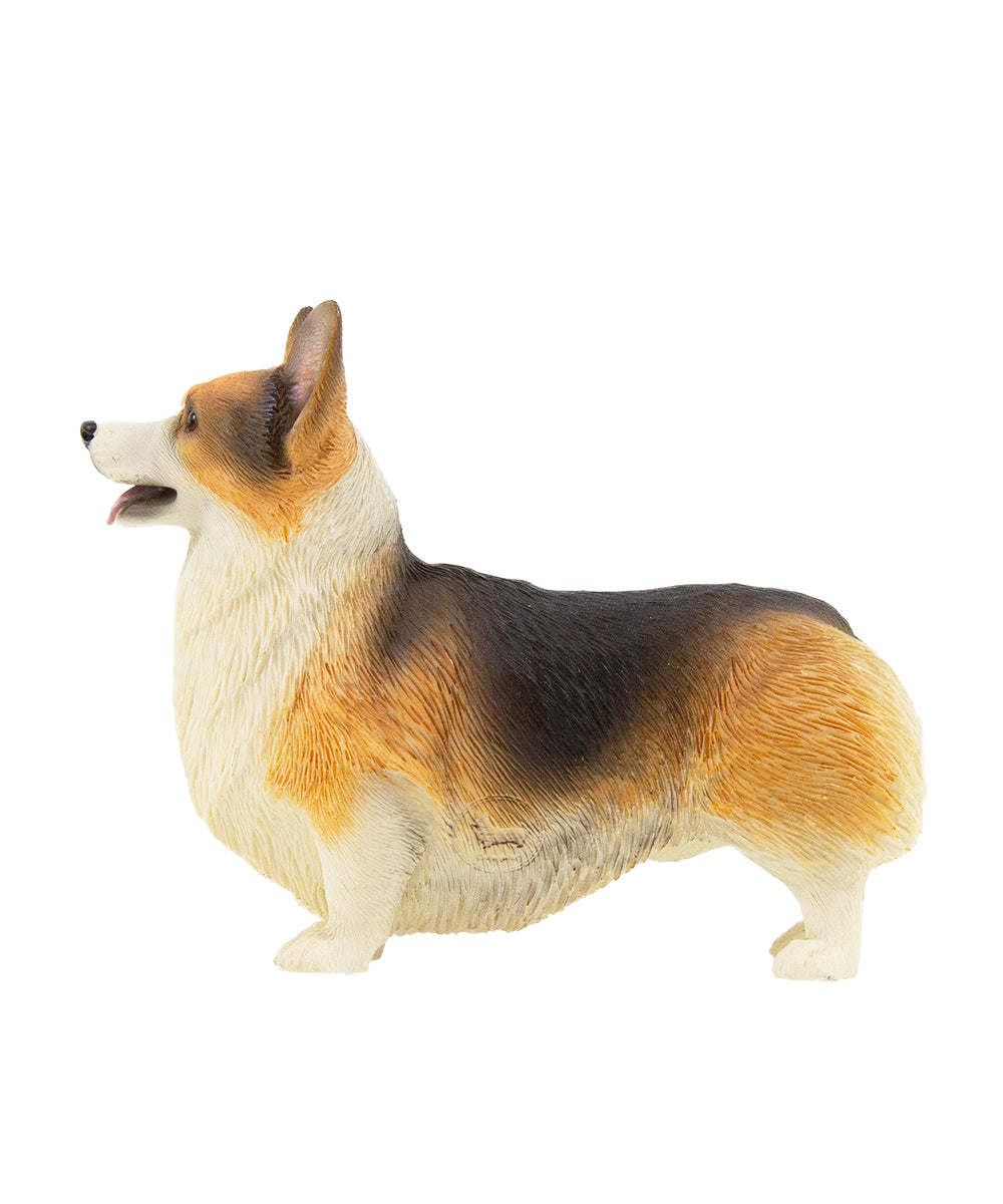 Handmade Custom Corgi Statue 1:6 side view