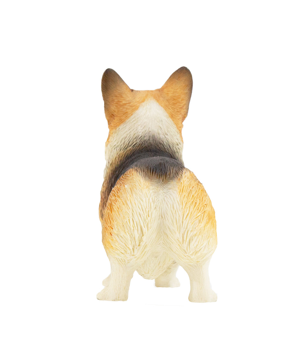 Handmade Custom Corgi Statue 1:6 back view