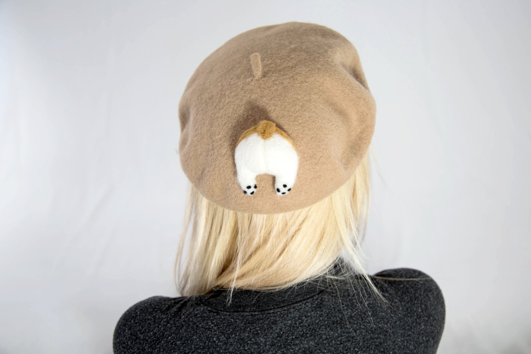 Corgi Wool Felt Artist Hat - NAYOTHECORGI