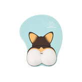 Tri Color 3D Corgi Butt handrest Mouse Pad