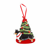 Christmas Holiday Pine Tree Dog Breed Ornament BY Dandy Design - NAYOTHECORGI