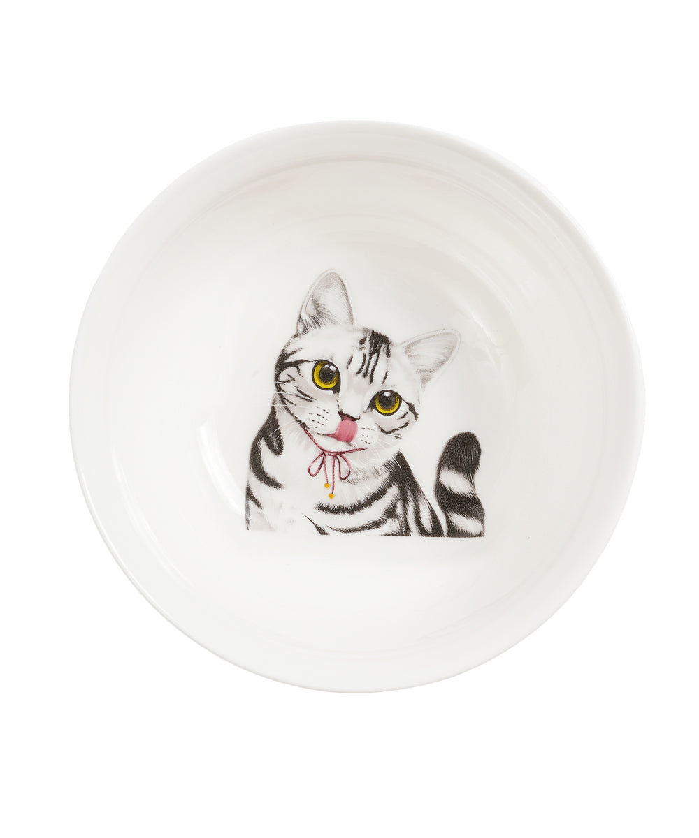 Pet Portrait Porcelain All Purpose Bowl - American Shorthair