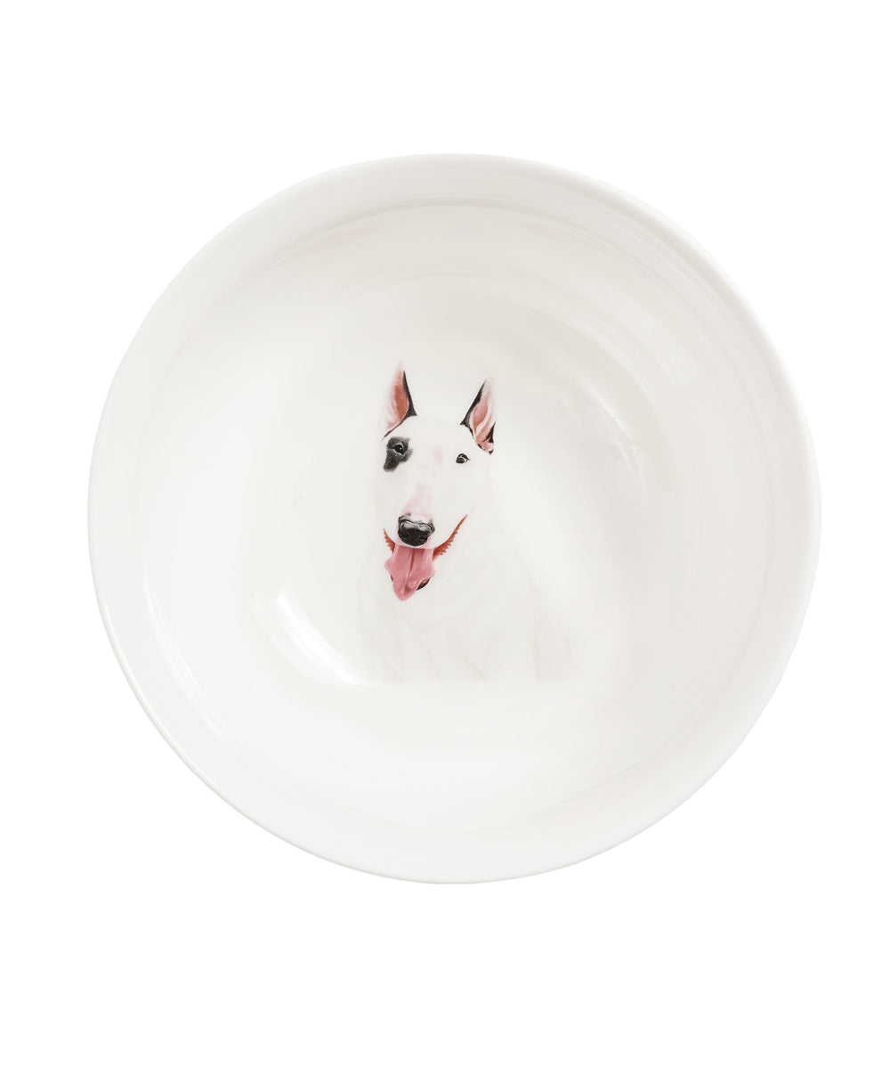 Pet Portrait Porcelain All Purpose Bowl - Bull Terrier