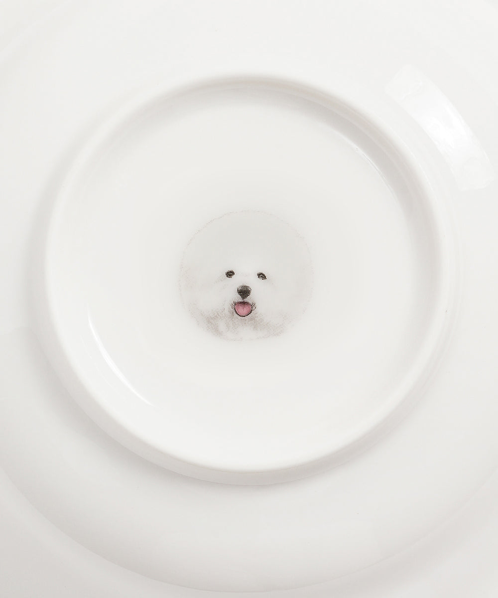 Pet Portrait Porcelain All Purpose Bowl - Bichon