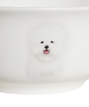 Pet Portrait Porcelain All Purpose Bowl - Bichon