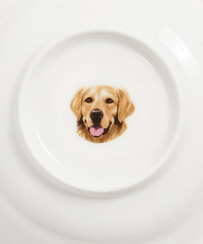 Pet Portrait Porcelain All Purpose Bowl - Golden Retriever