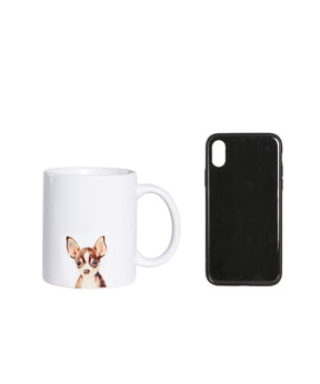 Pet Portrait Mug - "I Love" Collection - Chihuahua(Tri)