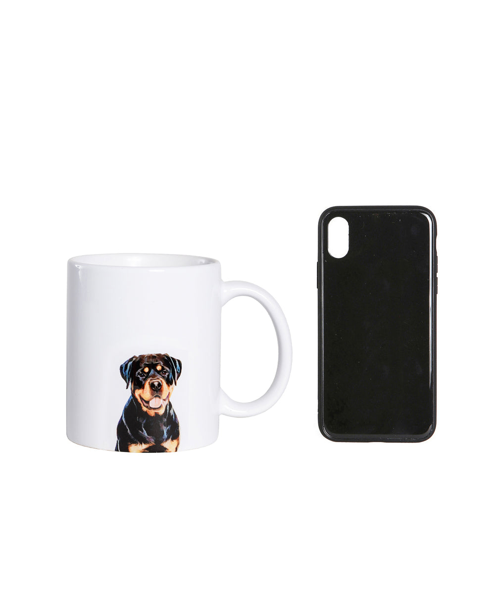 Pet Portrait Mug - "I Love" Collection - Rottweiler