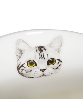 Pet Portrait Porcelain Water Cup with Lid & Spoon - American Shorthair