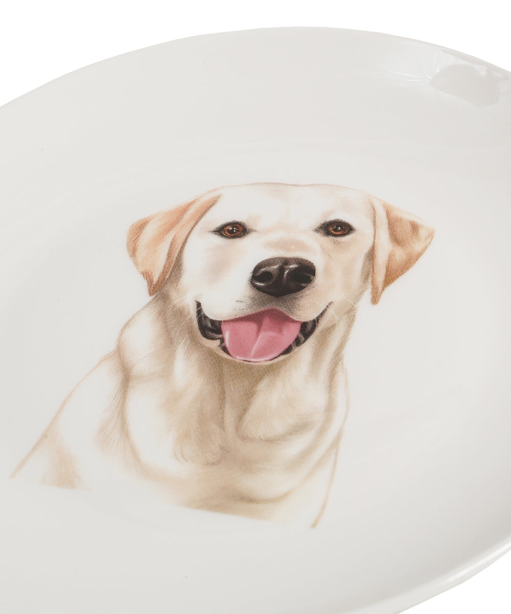 Pet Portrait Porcelain Middle Print 6" Plate - Labrador