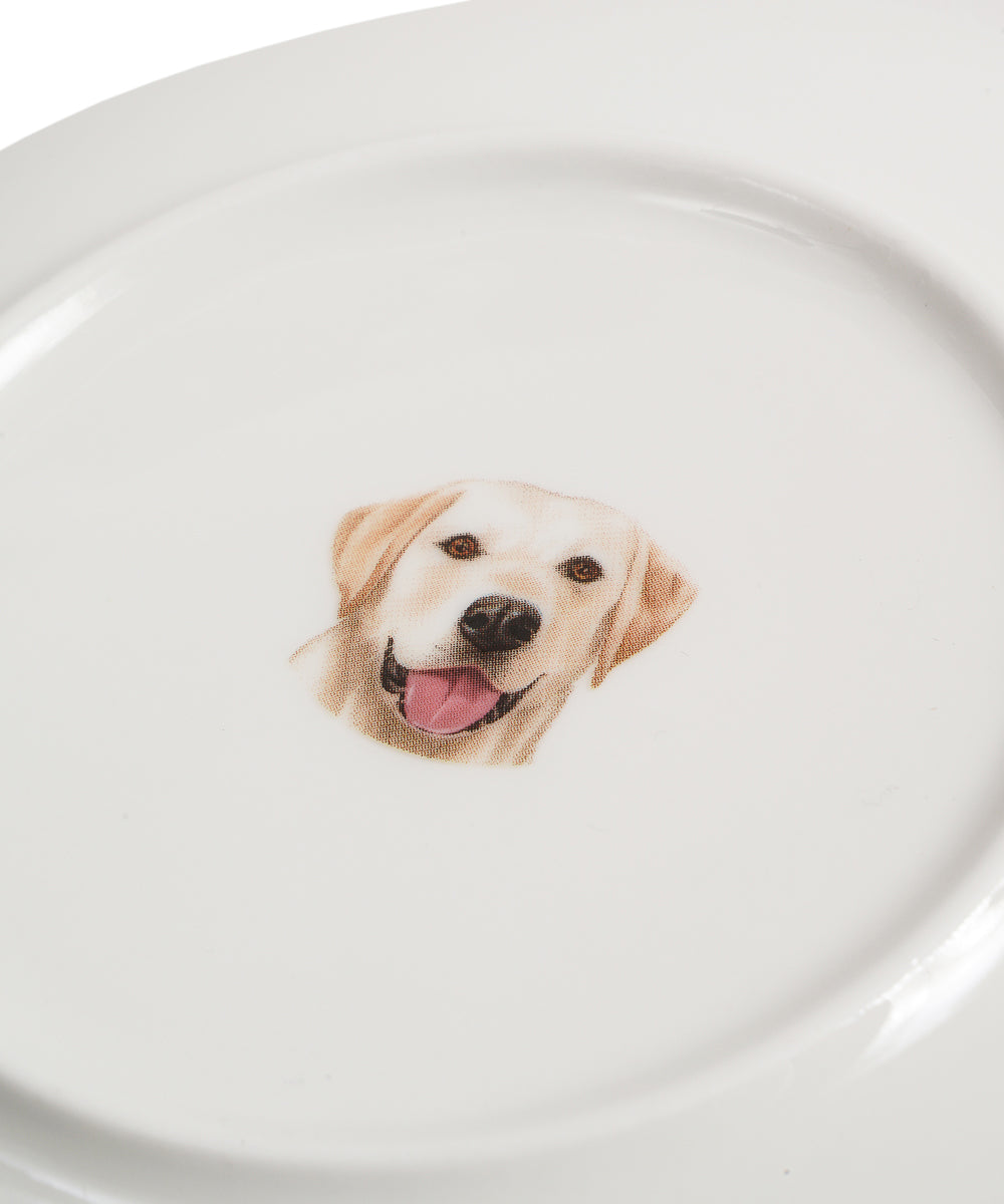 Pet Portrait Porcelain Middle Print 6" Plate - Labrador