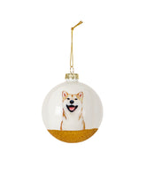 Pet Portrait 9 Pcs Christmas Ball Ornaments Set - Shiba Inu