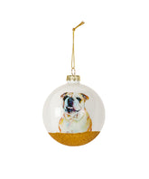 Pet Portrait 9 Pcs Christmas Ball Ornaments Set - English Bulldog