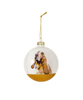 Pet Portrait 9 Pcs Christmas Ball Ornaments Set - Basset Hound