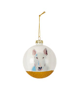 Pet Portrait 9 Pcs Christmas Ball Ornaments Set - Bull Terrier