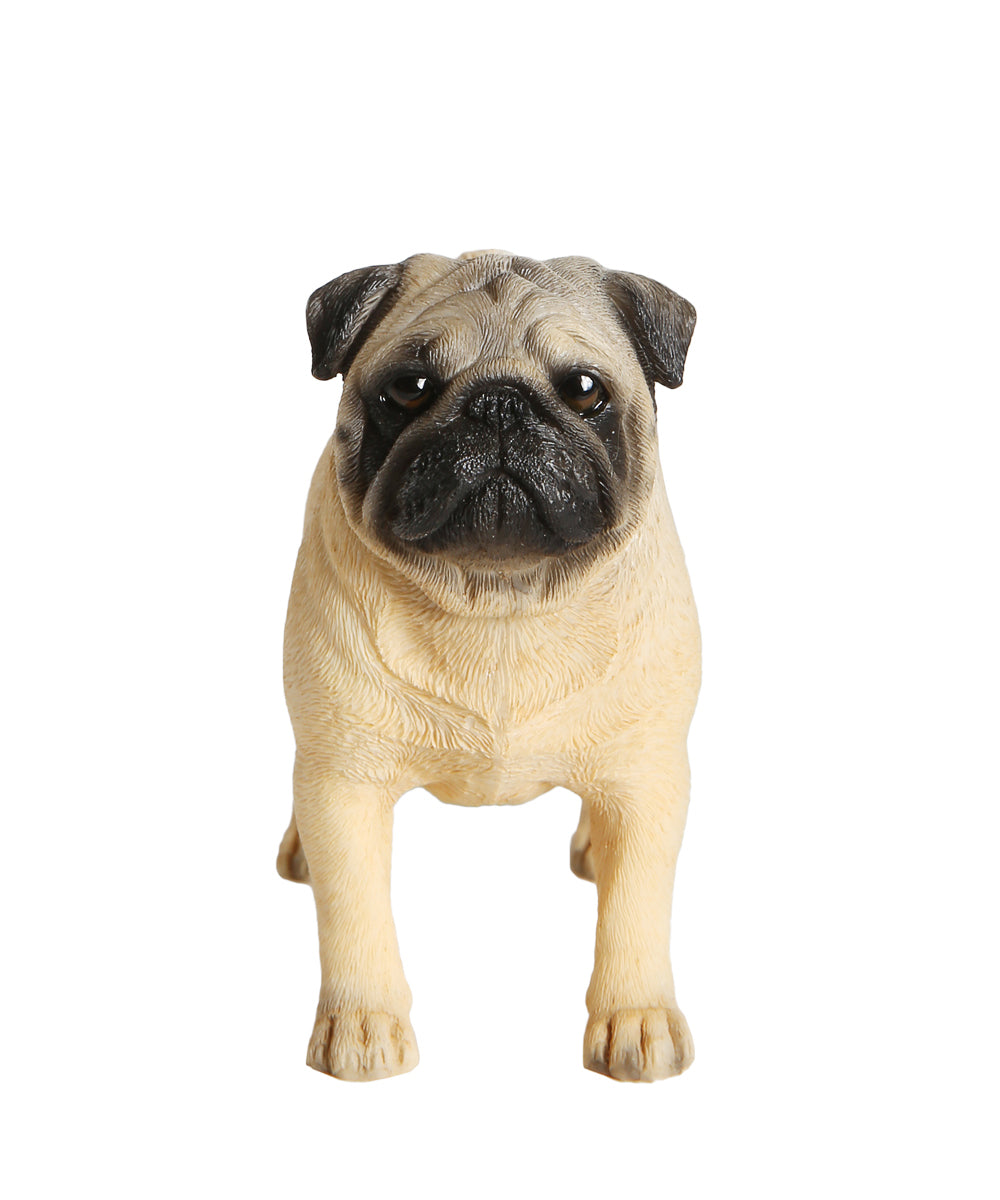 Custom Pug Statue 1:6 front view