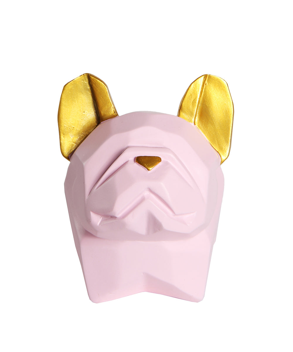 Pink French Bulldog Color Small Plant Pot