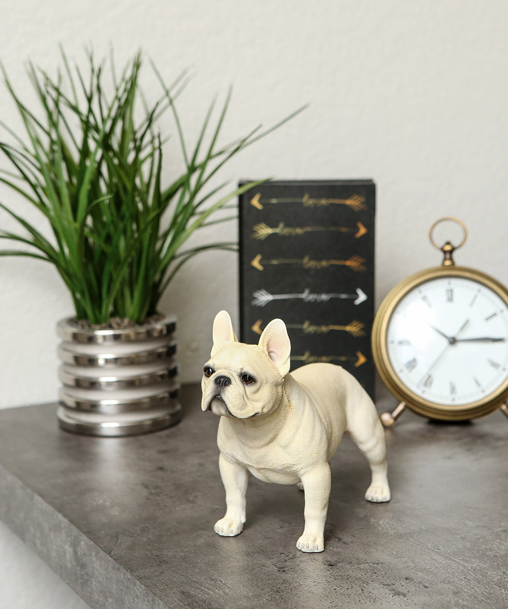 Handmade Custom French Bulldog Statue 1:4 on desk