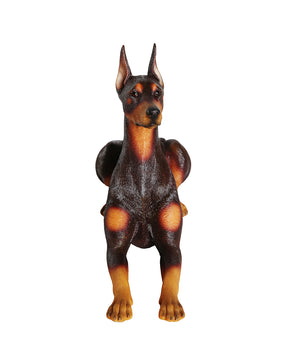 Stylish Doberman Statue 1:6 front view