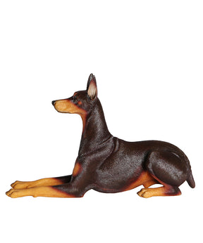 Stylish Doberman Statue 1:6 side view