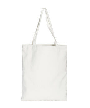 Art Canvas Bag - "I Love" Collection - Grey Poodle backside of bag
