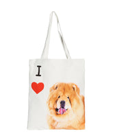 Art Canvas Bag - "I Love" Collection - Chow chow