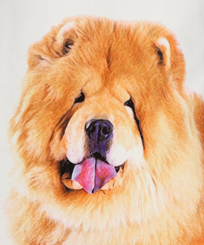 Art Canvas Bag - "I Love" Collection - Chow chow close up of artwork