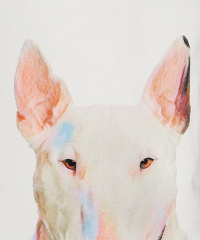 Art Canvas Bag - "I Love" Collection - Bull Terrier closeup of artwork