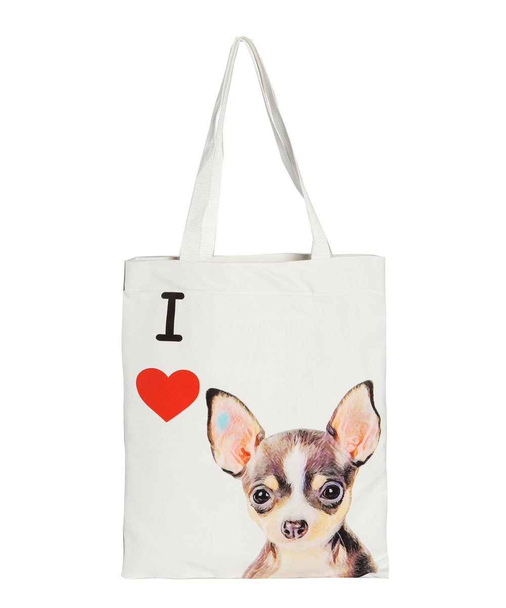 Art Canvas Bag - "I Love" Collection - Chihuahua(Tri)
