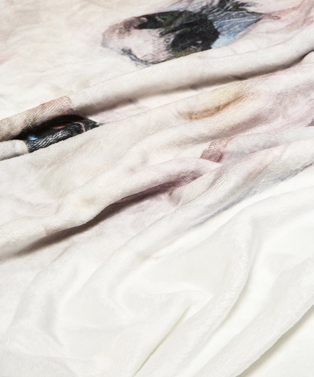 Custom Pet Fleece Blanket close up