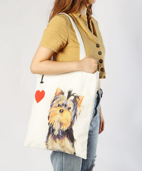 Art Canvas Bag - "I Love" Collection - YorkShire bag on model