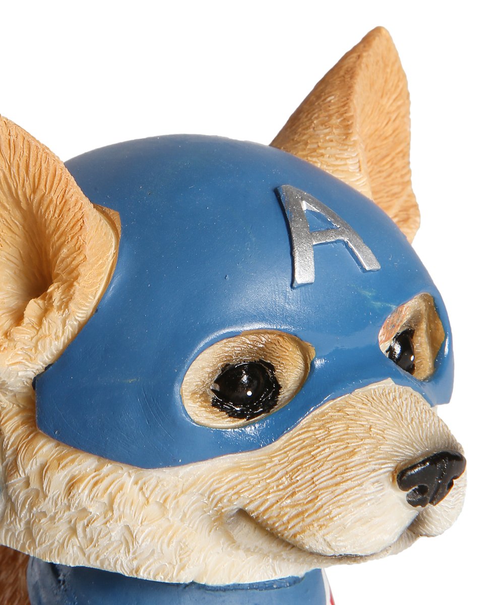 Dog Avengers Bobbling Head Decoration - Corgi close up of face
