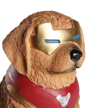 Dog Avengers Series Piggy Bank - Golden Retriever close up