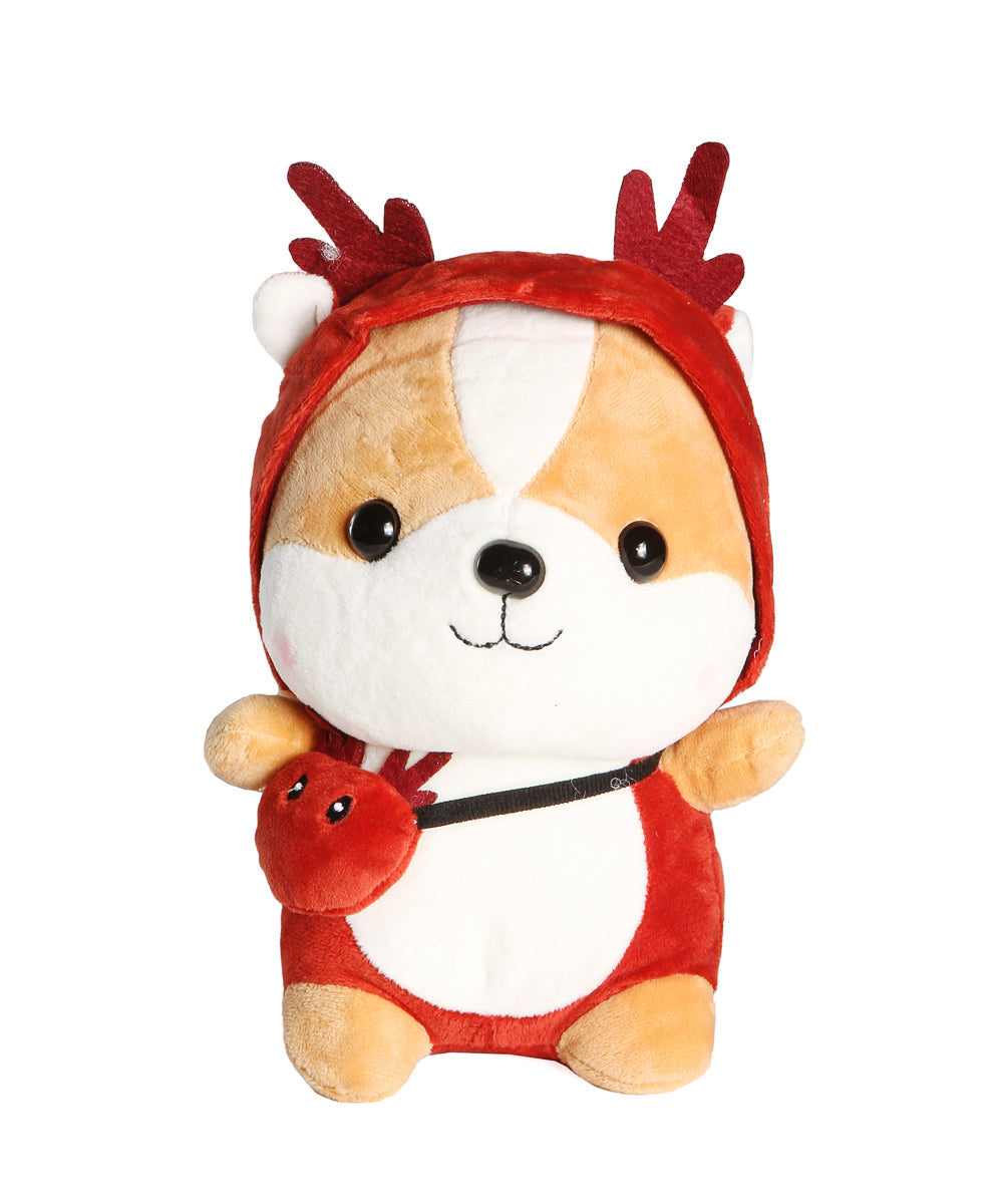 Corgi in red deer Costume Plushy
