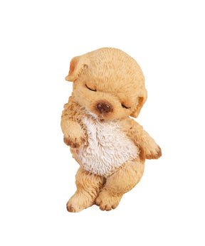 Sleeping Puppy Figurine - Golden Retriever