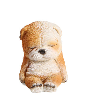 Sleeping Puppy Figurine - English Bulldog